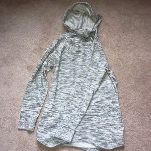 Heather Grey Turtle Neck Hoodie